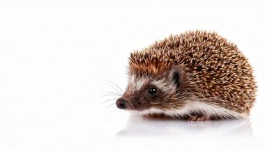 Kirpi, Erinaceinae alt familyasından kahverengi dikenli bir memeli türüdür. Omurgaları keratinle sertleşmiş ve zehirli veya dikenli değildir. Kopya alanı ile beyaz arkaplanda izole