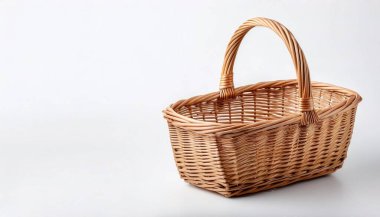 Brown Wicker, mobilya ve sepet gibi ürünler yapmak için kullanılan bir dokuma metodudur ve tarihte bilinen en eski mobilya yapma metodudur. Kopya alanı ile beyaz arkaplanda izole