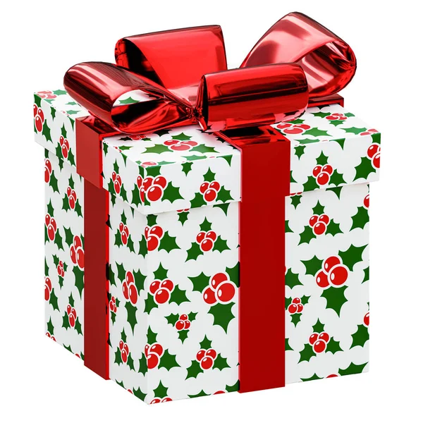 Cute Gift Box Isolated Render — Stock Photo, Image