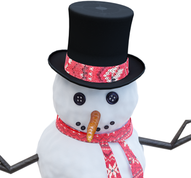 Kardan adam, izole edilmiş, Noel, tatil, dekorasyon, yeni yıl