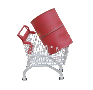 Boya fırçalı alışveriş arabası