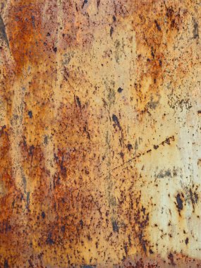 Pas, metal yüzeyde ilginç bir desen oluşturur.