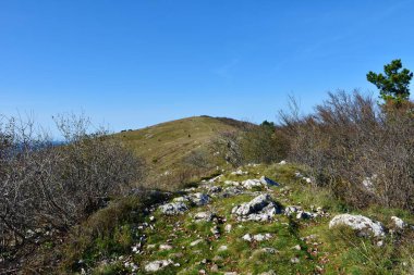 Slovenya 'nın Primorska kentindeki Vremisca Dağı' nın zirvesi