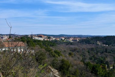 İtalya 'nın Friuli Venezia Giulia bölgesindeki Sistiana kasabasının manzarası