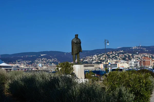Trieste Italie Mars 2023 Statue Nazario Sauro Dans Ville Trieste — Photo
