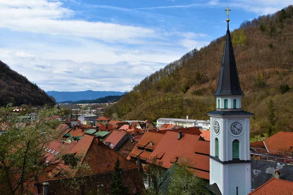 Tour Église Ville Trzic Gorenjska Slovénie — Photo