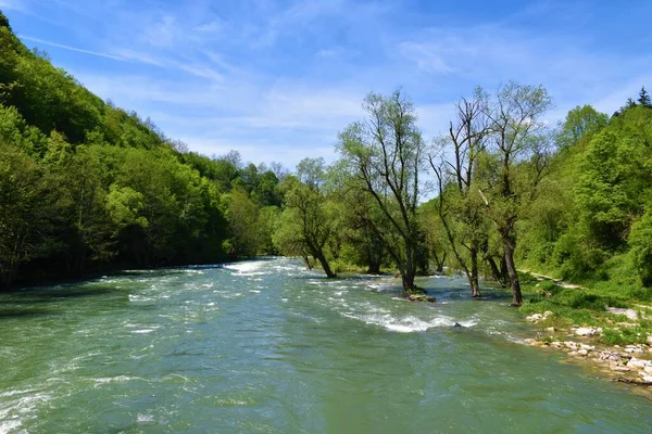 Vista Del Río Korana Verano Condado Karlovac Croacia —  Fotos de Stock