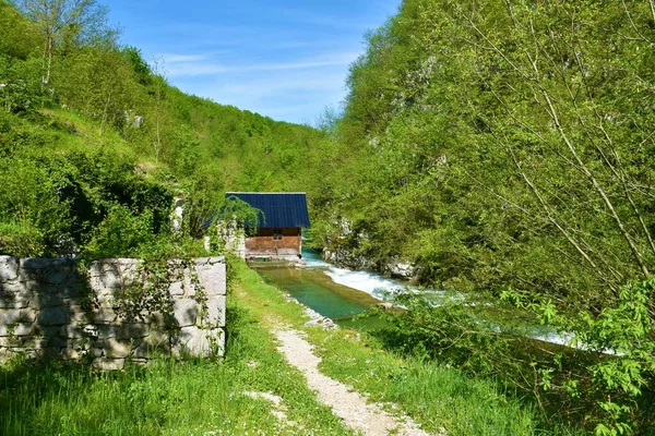 Alte Mühle Der Schlucht Des Flusses Korana Kreis Lika Senj — Stockfoto