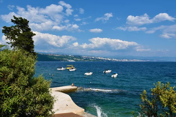 Opatija Horvátország Május 2023 View Seaside Town Rijeka Coast Adriatic — Stock Fotó