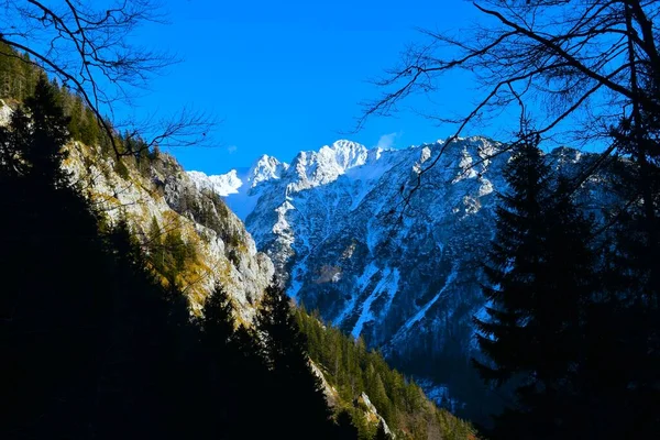 Peak of Begunjscica peak in Karavanke mountains in Gorenjska, Slovenia
