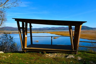 Lookout of Cerknisko jezero in Notranjska, Slovenia clipart