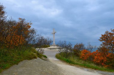 Strunjan sonbaharda Istria, Littoral, Slovenya 'da sınırı geçti