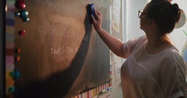 Sınıf Çetesi Yönetim Kurulu 'ndan Motivasyon Silici Kadın Öğretmen Okul Çocuklarıyla Psikoloji Dersini Tamamlıyor. Duygusal Zeka, Sosyal Davranış ve Öz-Farkındalık Öğreten Kadın.