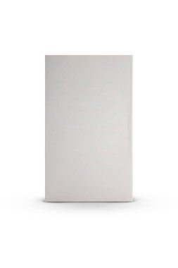 beyaz arkaplanda izole edilmiş karton dikdörtgen ambalaj kutusu