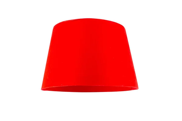 Red Hat Fez Elszigetelt Fehér Háttér — Stock Fotó