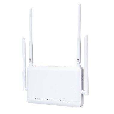 Kablosuz Wi-Fi yönlendirici beyaz arkaplanda izole edildi