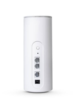 Beyaz arka plan üzerinde izole beyaz kablosuz internet yönlendirici