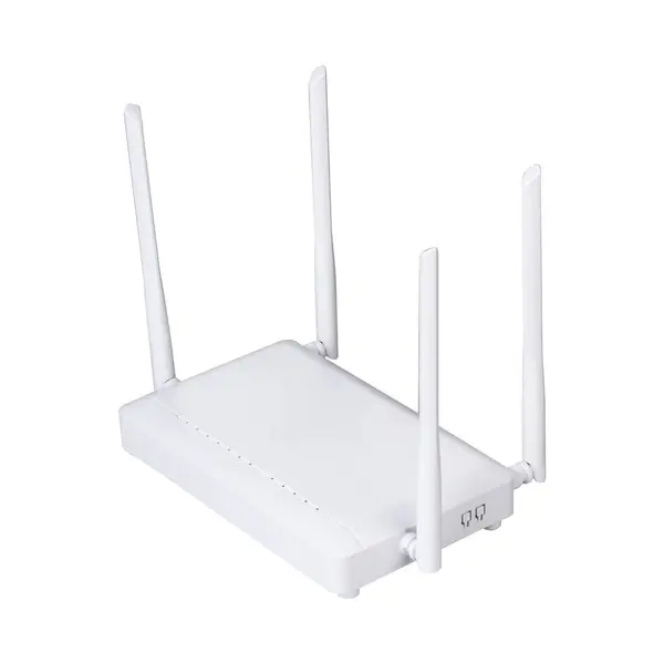 Router Wifi Wireless Isolato Sfondo Bianco — Foto Stock