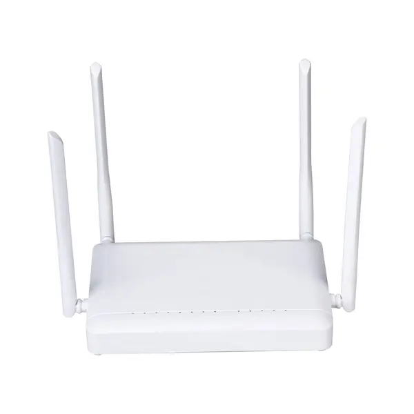 Trådlös Wifi Router Isolerad Vit Bakgrund — Stockfoto