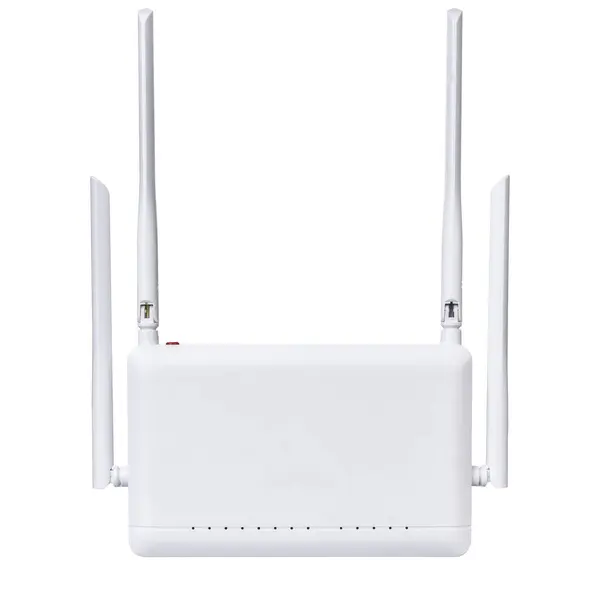 Trådlös Wifi Router Isolerad Vit Bakgrund — Stockfoto