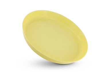 Plastik plaka beyaz arkaplanda izole edildi