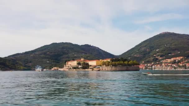 Военно Морская База Teseo Tesei Специи Лигурия Италия Назывался Крепость — стоковое видео
