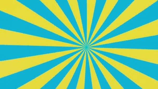 Kaleidoscoop Van Gele Blauwe Kleuren Abstracte Achtergrond — Stockvideo