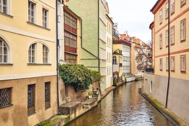 Beautiful Canal Certovka, Devils Canal, also called Little Prague Venice in Prague.