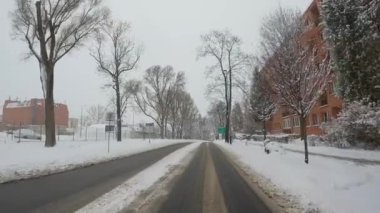 POV, Krakow, Polonya 'da bir şehir yolunda.