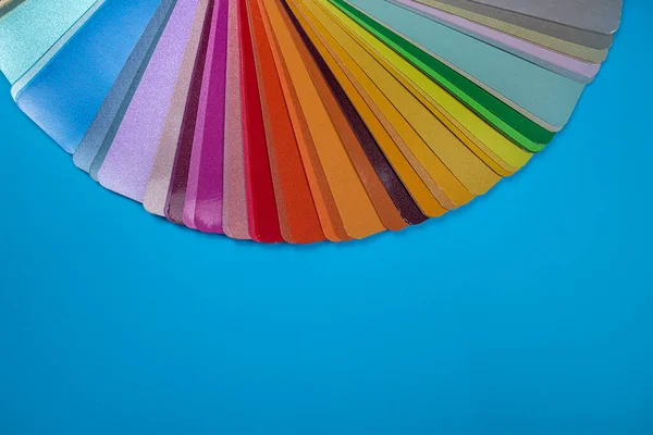 Vista Superior Del Muestreador Color Para Pintar Paredes Muebles Aislados — Foto de Stock