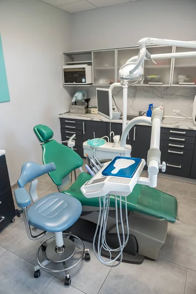 Dental office and other accessories used by dentists in the medical field. Modern dental practice. dentistry