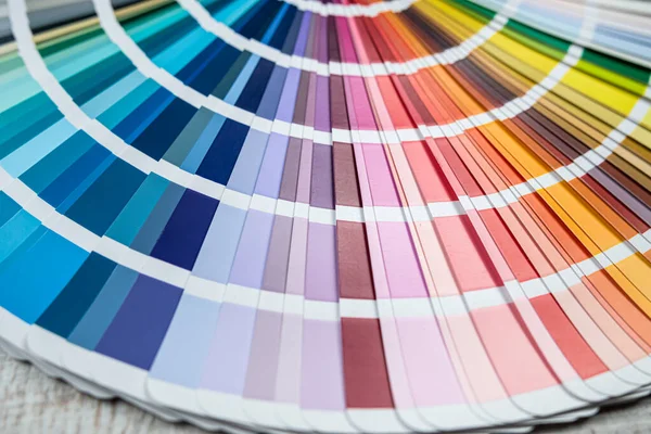 Bright Samples Color Palette Color Swatches Multicolor Palette — Stock Photo, Image
