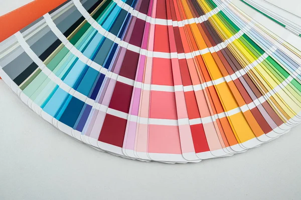 Bright Samples Color Palette Color Swatches Multicolor Palette — Stock Photo, Image