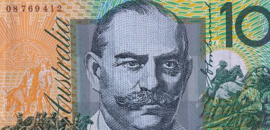 Avustralya doları (AUD) finans geçmişi olarak banknotlar. Para biriktirme kavramı