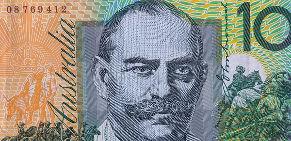 Australské Dolarové Aud Bankovky Jako Finanční Zázemí Ukládání Peněz Koncept — Stock fotografie