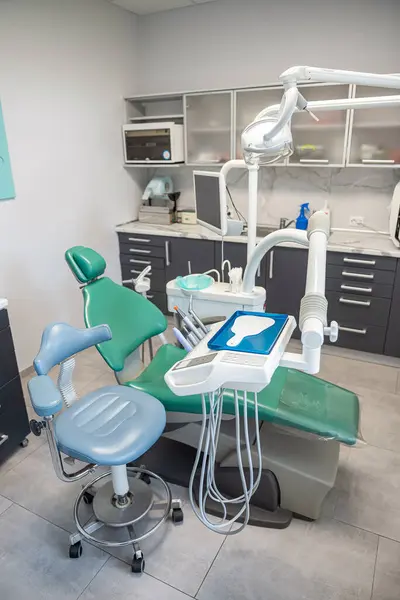 Dental office and other accessories used by dentists in the medical field. Modern dental practice. dentistry