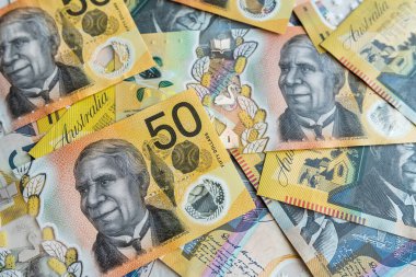 Avustralyalı 50 100 Avustralya para birimi finans geçmişi. AUD dolar banknotu