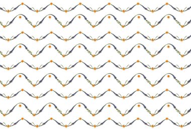 Soyut çiçek arkaplanı. Kurutulmuş yabani çiçeklerin dalgalı desenleri tekrarlanıyor. Botanik kartı, düğün davetiyesi, ambalaj kağıdı yapmak için mükemmel. Sıkıştırılmış çiçekçi, oshibana.