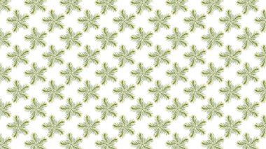 Genç çay ağacı dalları (Melaleuca alternifolia) çiçek desenli soyut bir arka plan. Paket kağıdı, tebrik kartı, davetiye, kumaş, parmak izi kalıbı, 