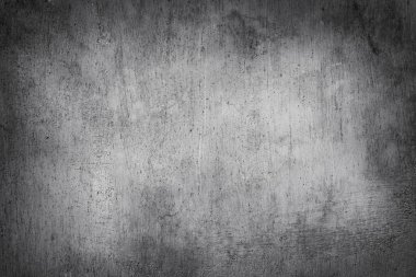 Koyu gri grunge duvar dokusu. Eskimiş beton, alçı ya da metali andıran koyu, dokulu yüzeyin soyut arkaplanı.