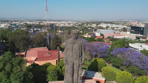 Queretaro Mexique Monument Benito Juarez Sommet Cerro Las Campanas Printemps — Video