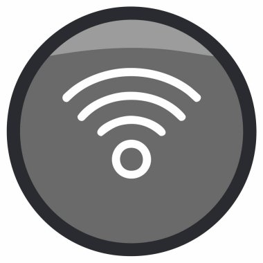 Wifi düz simgesi. Web ve mobil uygulama için internet kablosuz ağ logosu simgesi vektör pictogramı.