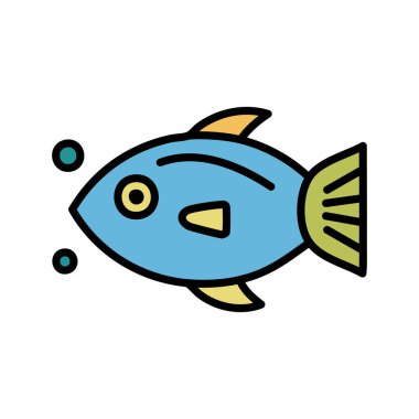 Fish Vector Icon Sign Icon Vector Illustration clipart