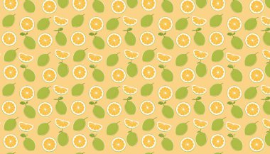 Mamoncillo seamless pattern. Abstract fruit background. Vector illustration. clipart