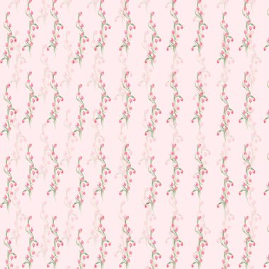 Pembe laleli kusursuz paskalya deseni kağıt, kumaş, ambalaj, hediyelik eşya, tekstil, dekorasyon ve baskı tasarımı için hediyeler, tebrik kartı tasarımı için mükemmeldir..