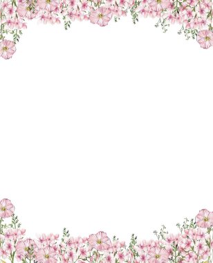 Çiçeklerle dolu suluboya bir el. Albüm koleksiyonu için suluboya çizimi. Çocuk tasarımı için çiçek desenli karikatür el çizimi. Düğün davetiyesi için mükemmel..