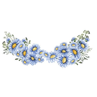 Yaz çiçekleri, kartlar için kompozisyon, arka plan. Albüm koleksiyonu için suluboya çizimi. Çocuk tasarımı için çiçekli karikatür el çizimi. Düğün davetiyesi için mükemmel..