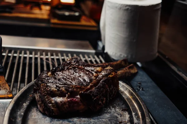 Grilled Beef Excellent Quality Fancy Restaurant — ストック写真