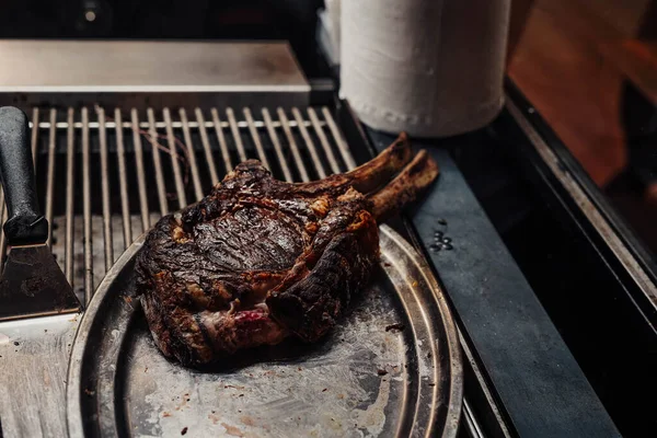 Grilled Beef Excellent Quality Fancy Restaurant — Stok fotoğraf