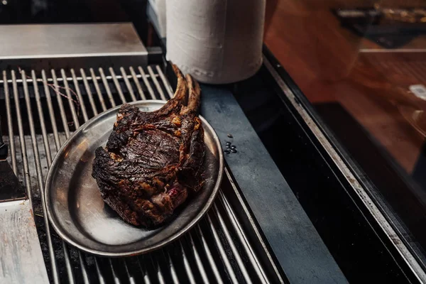 Grilled Beef Excellent Quality Fancy Restaurant —  Fotos de Stock
